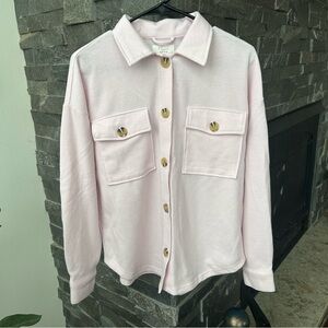 Light Pink Button-Up Shacket